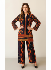 Women's Multi Digital Print Rayon Cord Set | Stylish Girls Co-ord set | Pakistani Style Cord Set For Women