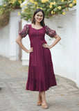 party wear frocks for women dresses for women One Piece Dress for Women Long western dresses
